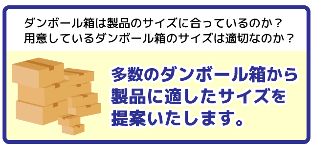 バンニングマスター 最適箱提案エンジン 梱包ダンボールのサイズ適正化